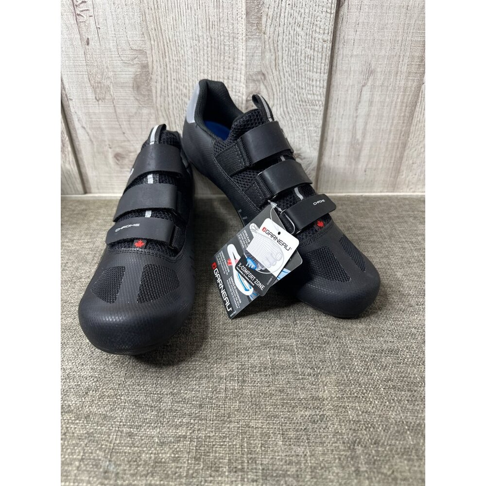 Garneau Ergo Grip Cycling Shoes Mens Size 9.5 Black Lightweight X-Comfort Zone